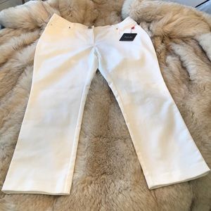 NWT Rafaella White Classic Pant Size 8P